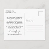 Verander De Datum Uitgestelde Gebeurtenis Kleurrij Aankondigingskaart (Achterkant)