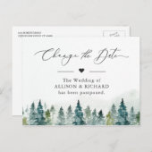 Verander de Datum Uitgestelde het bos van de Winte Briefkaart (Voorkant / Achterkant)