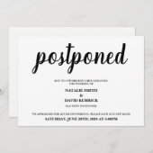 Verander de datum uitgestelde huwelijksaankondigin kaart (Voorkant / Achterkant)