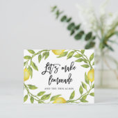 Verander de Datum Uitgestelde Leemons Greenery Briefkaart (Staand voorkant)