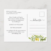 Verander de Datum Uitgestelde Leemons Greenery Briefkaart (Achterkant)