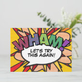 Verander de Datum Uitgestelde Stripboek Modern Save The Date (Staand voorkant)