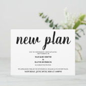 Verander de datum uitgestelde trouwannunciatie kaart (Staand voorkant)