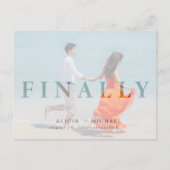 Verander de datum uitgestelde trouwfoto sparen dat aankondigingskaart (Voorkant)