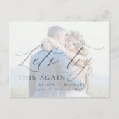 Verander de datum uitgestelde trouwfoto sparen dat aankondigingskaart (Voorkant)