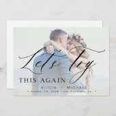 Verander de datum uitgestelde trouwfoto sparen dat save the date (Voorkant / Achterkant)