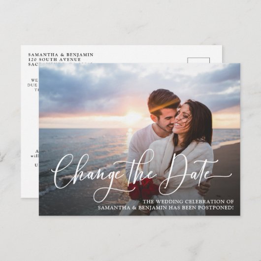 Verander de Datum Uitstel van het Bieden van de Fo Briefkaart (Voorkant / Achterkant)