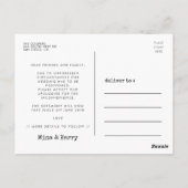 Verander de datum van de bruiloft het uitstel foto briefkaart (Achterkant)