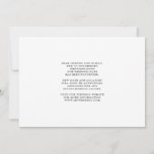 Verander de datum van de moderne witte kerkelijke save the date (Achterkant)