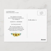 Verander de Datum van de Zonnebloem Eucalyptus Fot Briefkaart (Achterkant)