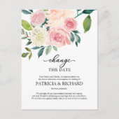 Verander de Datum van het Bellen van de Floral Wed Briefkaart (Voorkant)