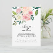 Verander de Datum van het Bellen van de Floral Wed Kaart (Staand voorkant)