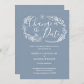 Verander de datum van het huwelijk Tuurlijk Land F Save The Date (Voorkant / Achterkant)