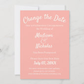 Verander de datum van het huwelijk Uitgestelde Min Save The Date (Voorkant)