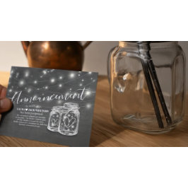 Verander de Datum van het huwelijk Uitstel Mason J Aankondigingskaart