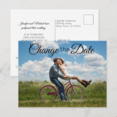 Verander de datum Voeg je eigen afbeelding toe Briefkaart (Voorkant / Achterkant)