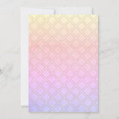 Verander de Datum Weddenschap Uitgesteld Roze Gede Save The Date (Achterkant)