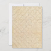 Verander de Datum Wedding Postponed Brown Parchmen Save The Date (Achterkant)