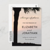 Verander de Datum Zonnepalm Beach Briefkaart van d (Voorkant / Achterkant)