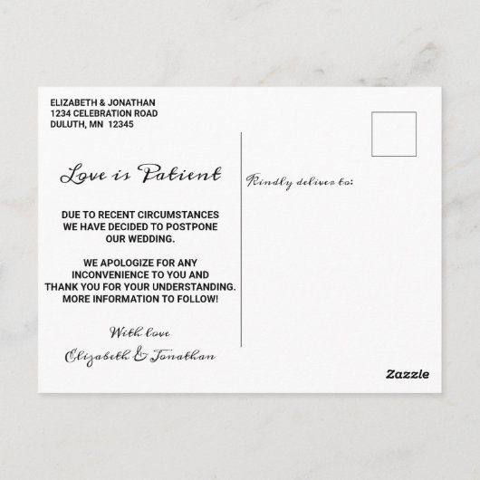 Verander de Datum Zonnepalm Beach Briefkaart van d (Achterkant)