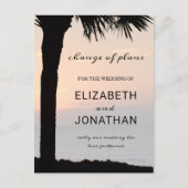 Verander de Datum Zonnepalm Beach Briefkaart van d (Voorkant)