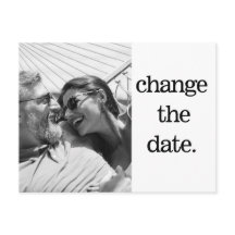 Verander de Datum Zwarte Witte Foto Eenvoudige bru