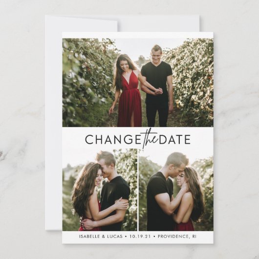 Verander de datumkaart met foto's (Voorkant)