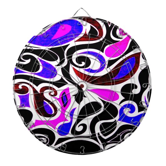 Verander de Draai van de Retro van de Kleur Wacky Dartbord (Voorkant)