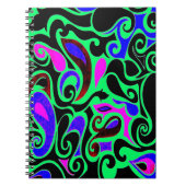 Verander de Draai van de Retro van de Kleur Wacky Notitieboek (Voorkant)