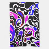 Verander de Draai van de Retro van de Kleur Wacky Theedoek (Verticaal)