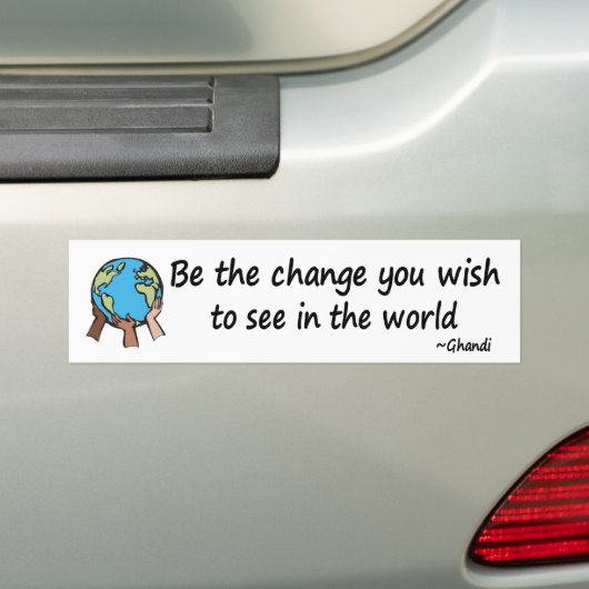 Verander de draaikolk bumpersticker (Op auto)