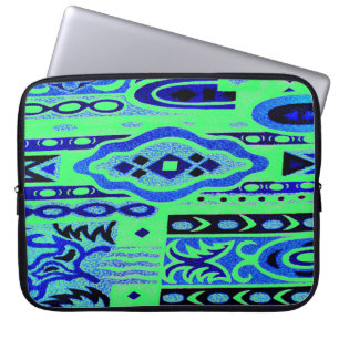 Verander de Druk van de Wacky Retro van de Kleur Laptop Sleeve