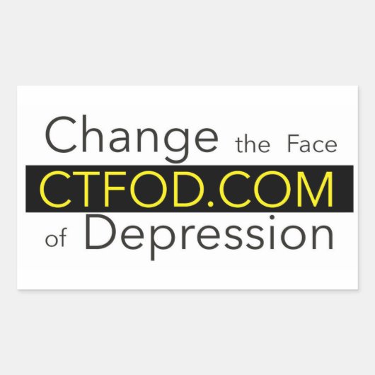 Verander de Face of Depression Banner sticker (Voorkant)