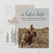 Verander de Foto van de Moderne Typografie van de Aankondigingskaart (Voorkant / Achterkant)