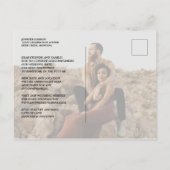 Verander de Foto van de Moderne Typografie van de Aankondigingskaart (Achterkant)