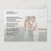 Verander de Foto van de Typografie van het Weddens Aankondigingskaart (Achterkant)