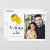 Verander de Foto van de Uitstel van de Datum spare Aankondigingskaart (Voorkant / Achterkant)