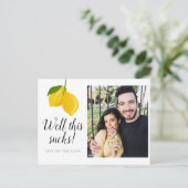 Verander de Foto van de Uitstel van de Datum spare Aankondigingskaart (Staand voorkant)