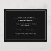 Verander de Foto van het huwelijk van de Datum Aankondigingskaart (Achterkant)