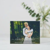 Verander de Foto van het Manuscript van de Datum M Briefkaart (Staand voorkant)