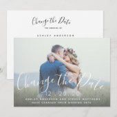 Verander de Foto van het Manuscript van de Weddens Save The Date (Voorkant / Achterkant)