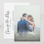 Verander de Foto van het Manuscript van de Weddens Save The Date (Voorkant / Achterkant)