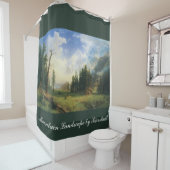 Verander de Kleur! Berglandschap van Bierstadt Douchegordijn (In situ)