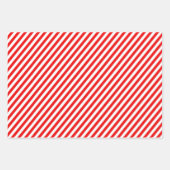 Verander de kleur Christmas Candycane Stripe Inpakpapier Vel (Voorkant 3)