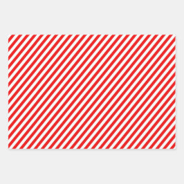 Verander de kleur Christmas Candycane Stripe Inpakpapier Vel