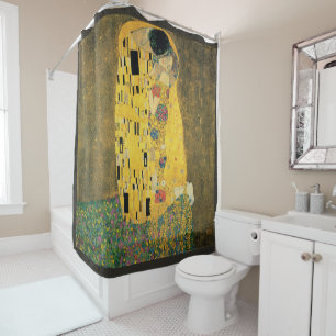 Verander de Kleur! De Kus van Klimt, Vintage Kunst Douchegordijn