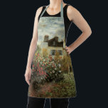 Verander de Kleur! De tuin van Monet in Argenteuil Schort<br><div class="desc">Een leuk ontwerp voor een douchegordijn met een bruine achtergrond. Klik op de "pas het aan" knop en kies een andere kleur!</div>