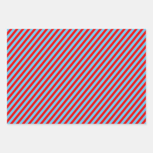 Verander de Kleur kerstkaarsband Stripe 2 Inpakpapier Vel (Voorkant 3)