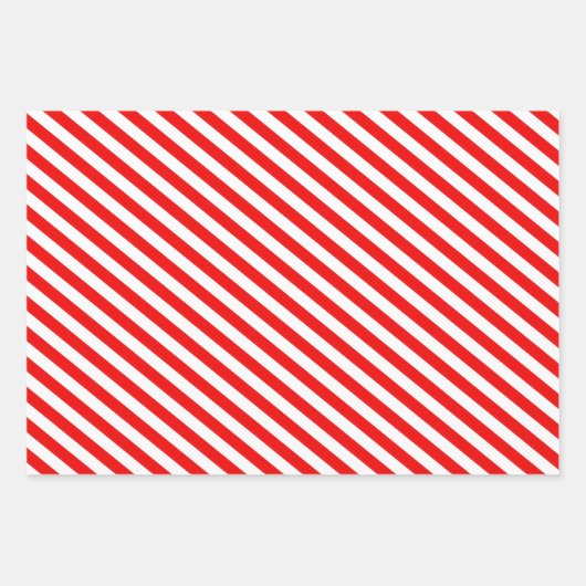 Verander de Kleur kerstkaarsband Stripe 2 Inpakpapier Vel (Voorkant 2)