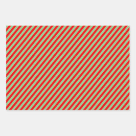 Verander de Kleur kerstkaarsband Stripe 2 Inpakpapier Vel